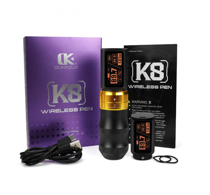 Бездротова тату машинка AVA DUKE K8 + Power Pack