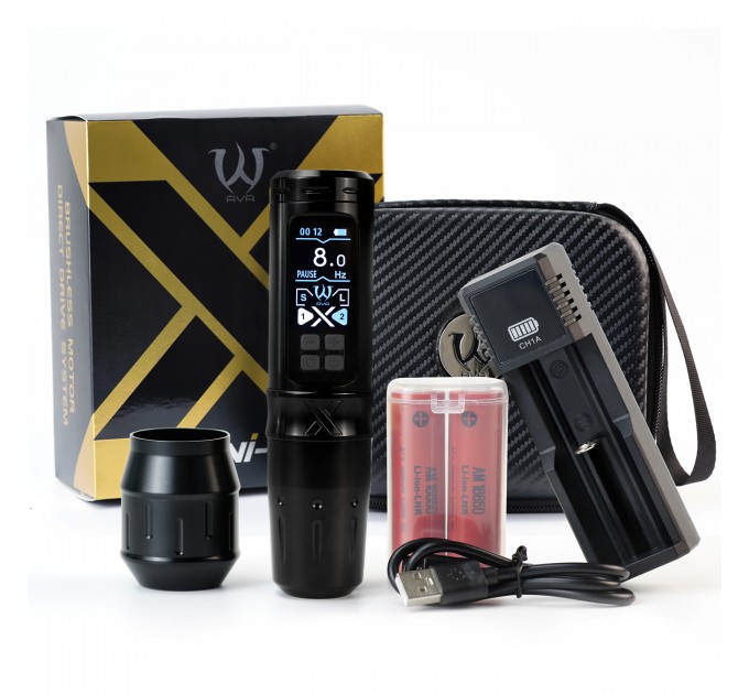 Бездротова тату машинка AVA UNI-X (Black)