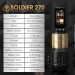 Бездротова тату машинка Ambition - Soldier 270 (Gold) 2 тримачі