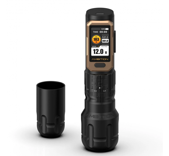 Бездротова тату машинка Ambition Soldier 520 Pro (Black)