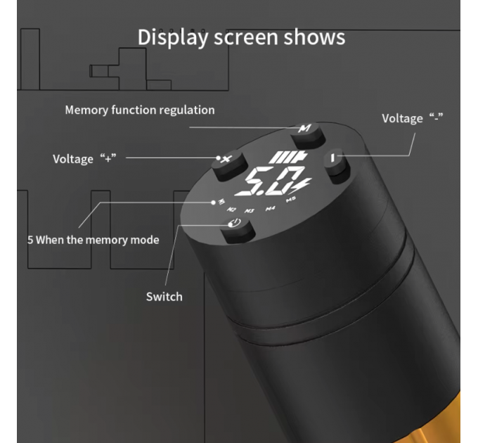 Бездротова тату машинка Ambition Ring
