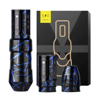 Бездротова тату машинка Ambition FLUX MAX camo Blue - 2 акумулятора Бездротова тату машинка Ambition FLUX MAX camo Blue - 2 акумулятора