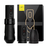 Бездротова тату машинка Ambition FLUX MAX black mate - 2 акумулятора