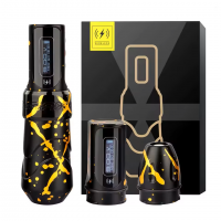 Бездротова тату машинка Ambition FLUX MAX camo gold - 2 акумулятора