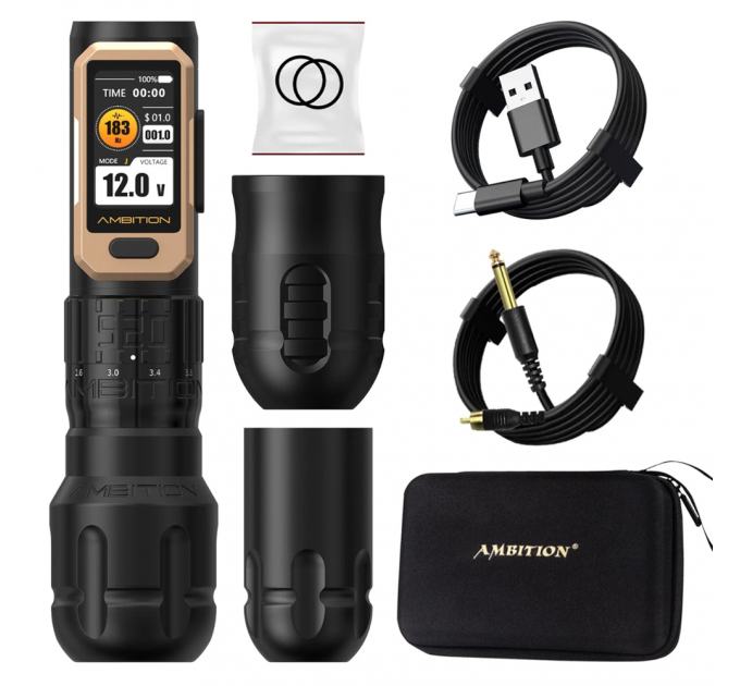 Бездротова тату машинка Ambition Soldier 520 Pro (Black)