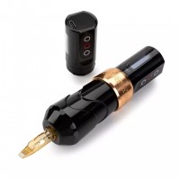Бездротова тату машинка Ambition FLUX MAX black gold - 2 акумулятора