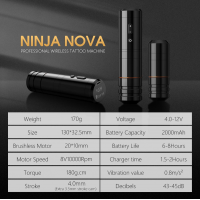 Бездротова тату машинка Ambition Ninja Nova