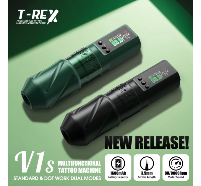 Бездротова тату машинка Ambition Trex V1S
