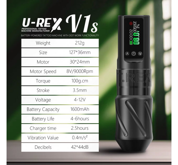 Бездротова тату машинка Ambition Trex V1S