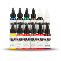 Набір тату фарб Dynamic OG 12 кольорів по 30мл
