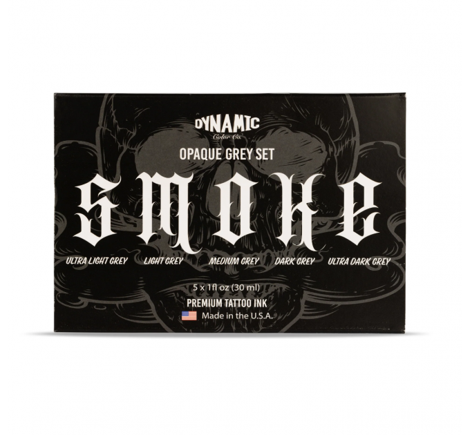 Набір Dynamic Smoke Opaque Greys 5 відтінків по 30мл
