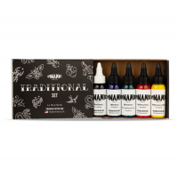 Набір тату фарб Dynamic Traditional 5 кольорів по 30мл