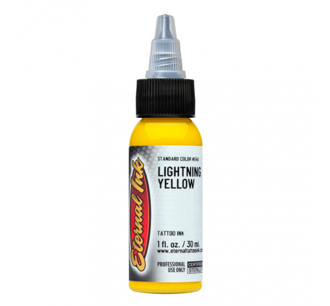 Тату фарба Eternal Lightning Yellow 15ml