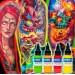 Набір флуоресцентних фарб Intenze Randy's Neon Tattoo Color Set 4x30мл