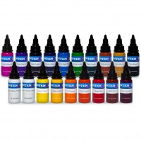 Набор тату фарб 19 кольорів Intenze