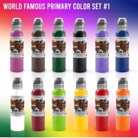 Набір тату фарб WORLD FAMOUS Основні кольори #1