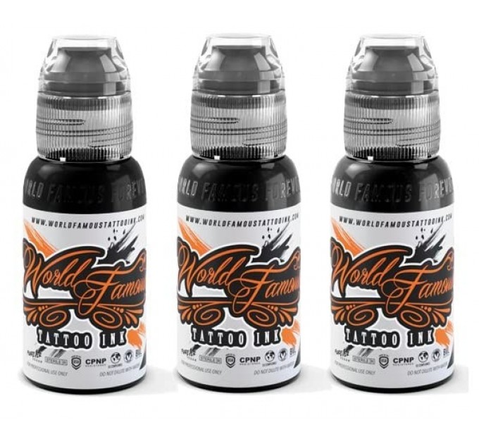 Набір тату-фарб World Famous Tattoo Ink Greywash Set, 3 × 30 мл (США)