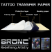 Тату трансферний папір Bronc 10 аркушів