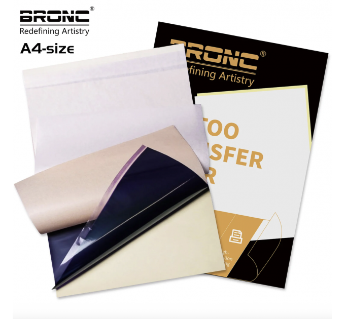 Тату трансферний папір Bronc 100 аркушів
