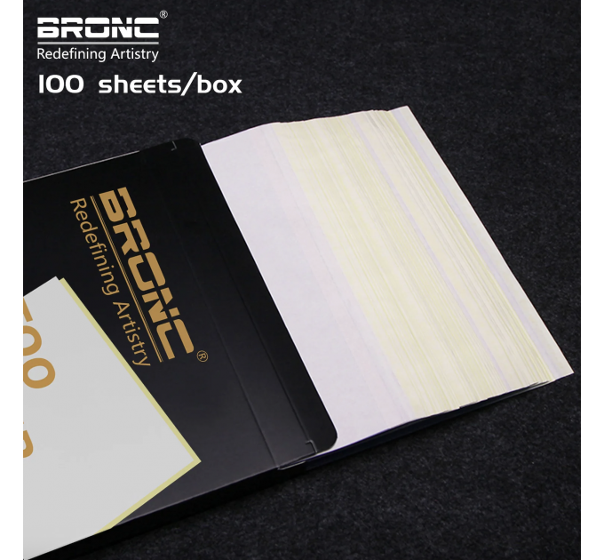 Тату трансферний папір Bronc 100 аркушів