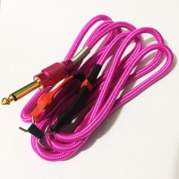 Силіконовий кліп-корд у тканинному обплетенні (Рожевий) Силіконовий кліп-корд у тканинному обплетенні (Рожевий)