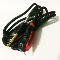 Силіконовий кліп-корд у тканинному обплітанні (Чорний) Силіконовий кліп-корд у тканинному обплітанні (Чорний)